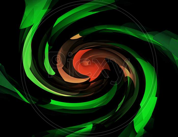 Rounding Frame Green Art Texture Raster Image Digital Creation Graphic Vector Abstract.