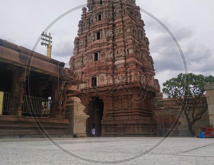 Inside view of  gopuram.