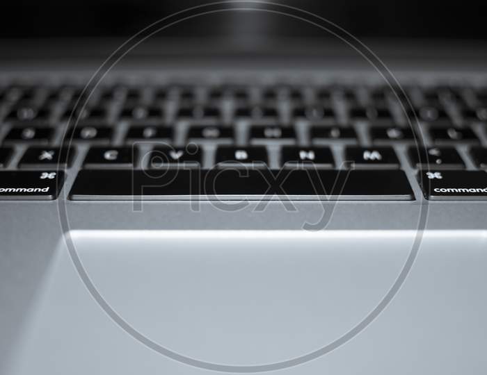 Close Up Look Of Laptop Keyboard