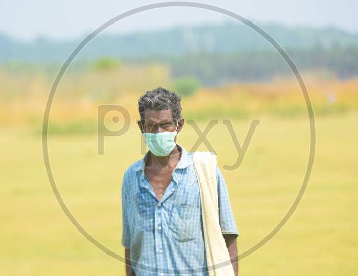 Farmer with Mask
