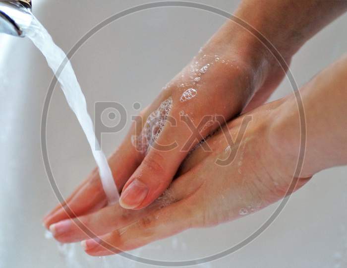 Picture of washing hand