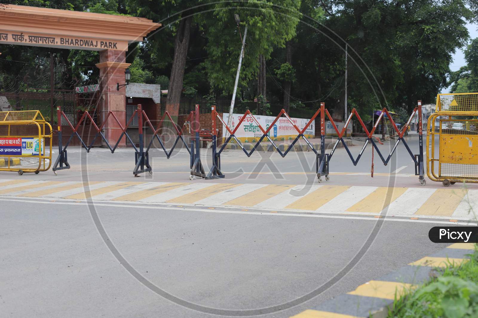 A View Of Empty Road During Lockdown To Slow The Spread Of The Coronavirus Disease (Covid-19) In Prayagraj, July 18, 2020