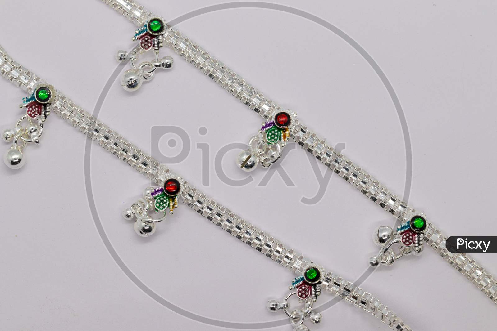 Two Pair Leg Chains With Anklets For Design (Anklet)
