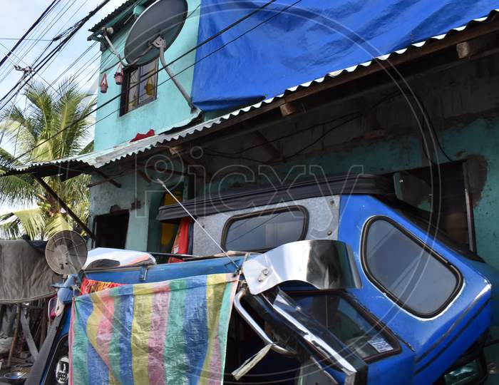 The random housing in Manila Philippines
