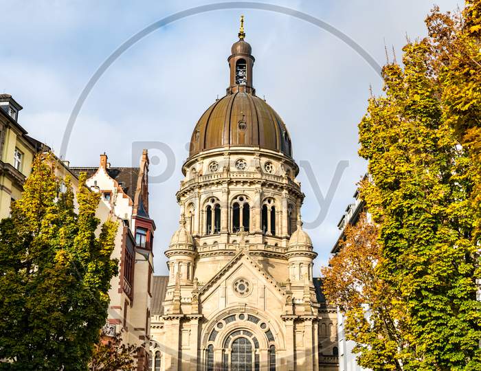 The Christuskirche, A Protestant Church In Mainz, Germany