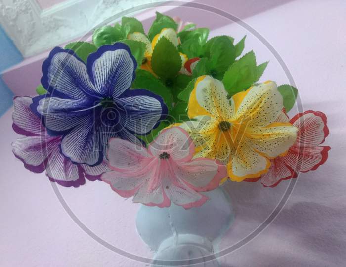 Plastic flowers