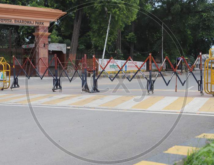 A View Of Empty Road During Lockdown To Slow The Spread Of The Coronavirus Disease (Covid-19) In Prayagraj, July 18, 2020