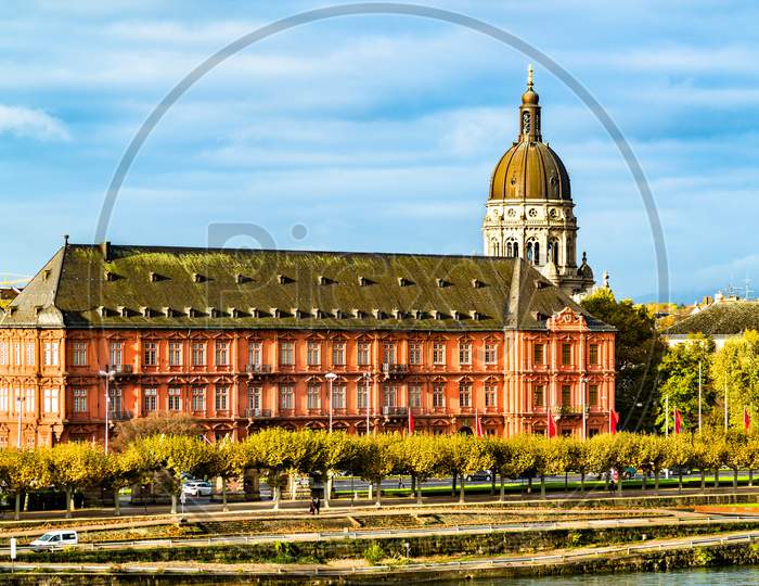 The Electoral Palace And The Christ Church In Mainz, Germany