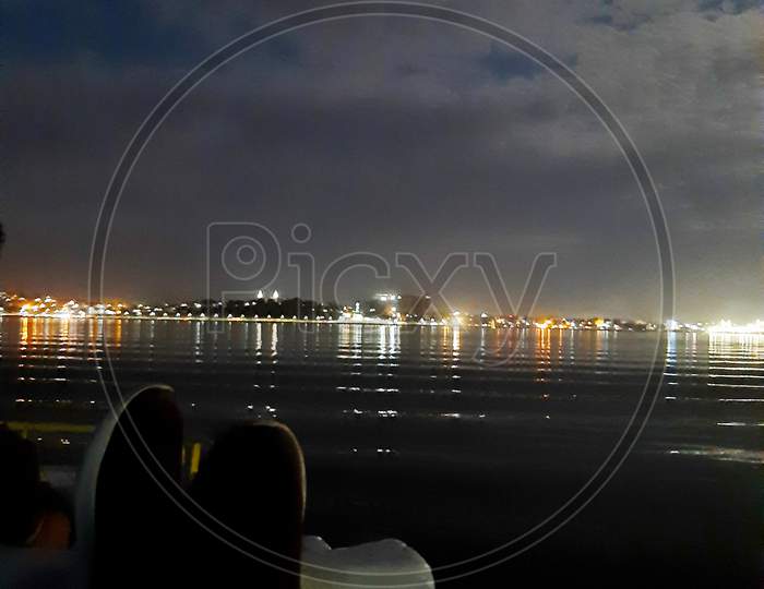 City of lakes at night