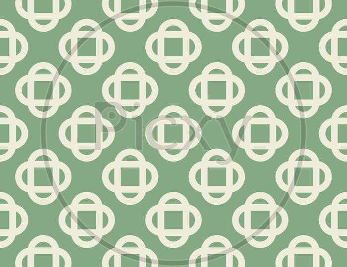 11.06.20.Test From 30White Pattern On Green Seamless Design Background.