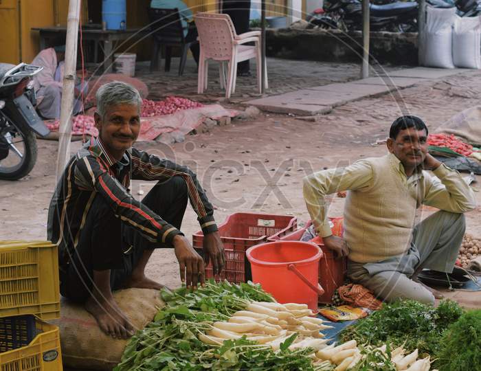Vegetables Market in rural area, Shahjahanpur near Lucknow  Uttar Pradesh