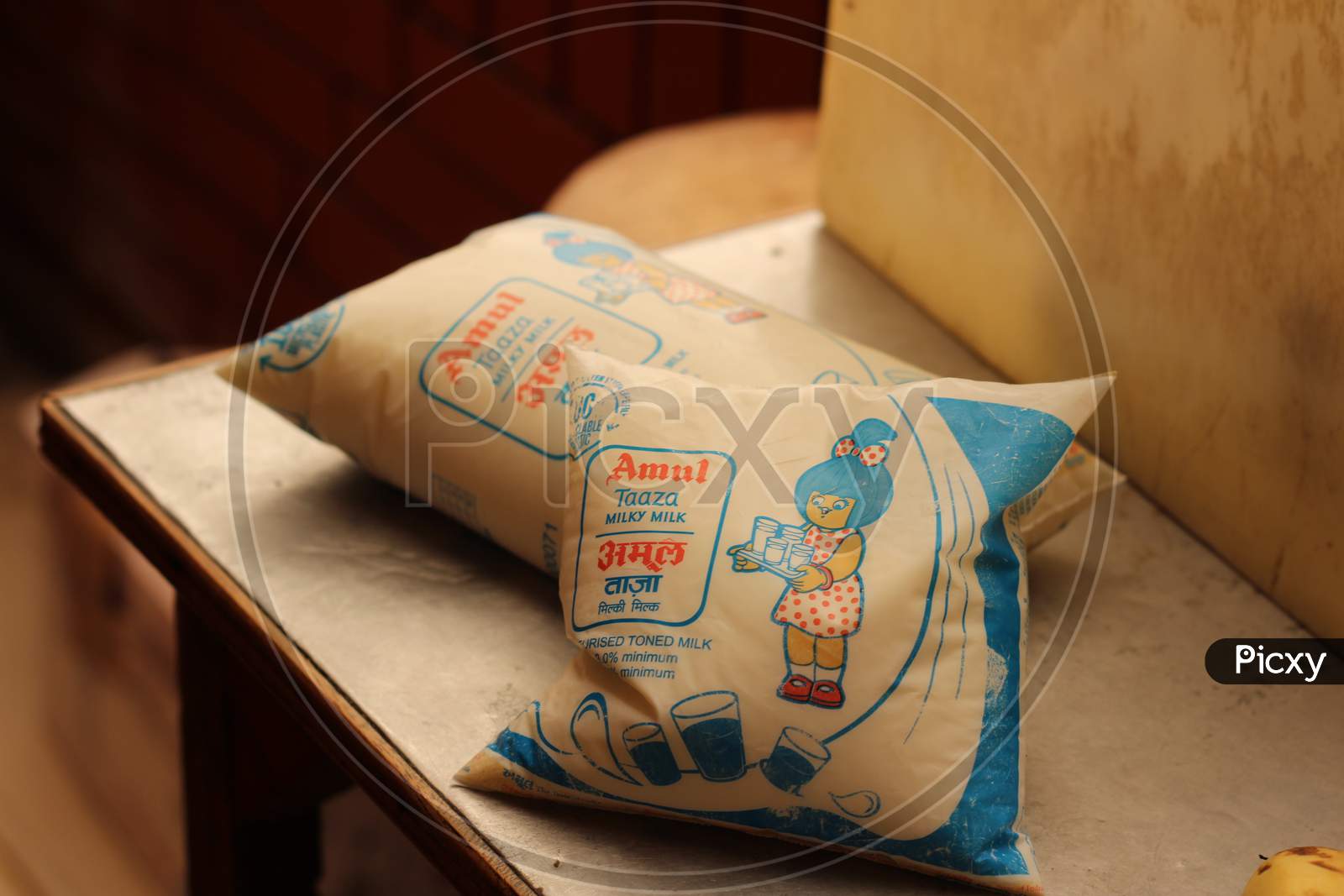 Picture of Amul milk package