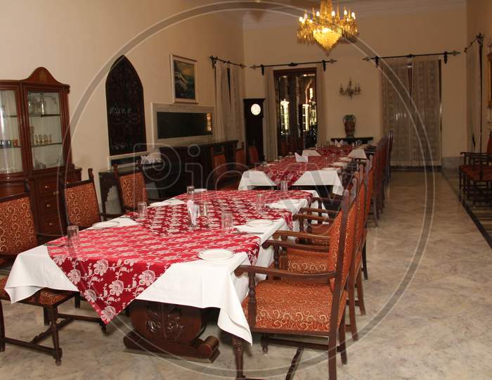 Dining Area in palace of bhavnagar