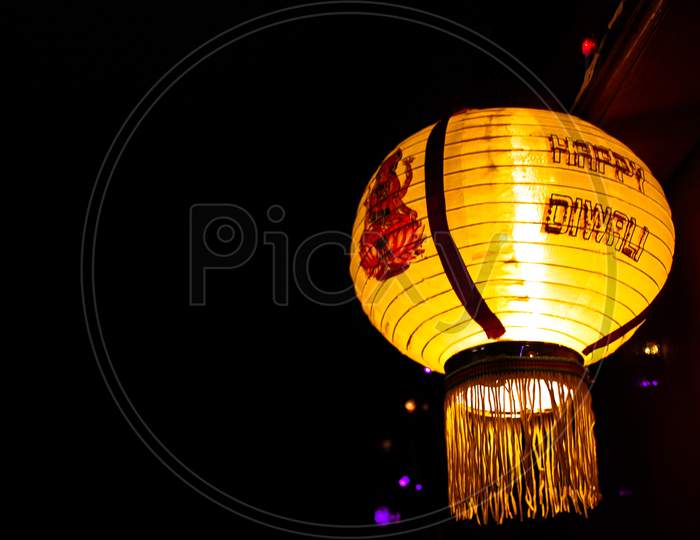Happy Diwali lamp