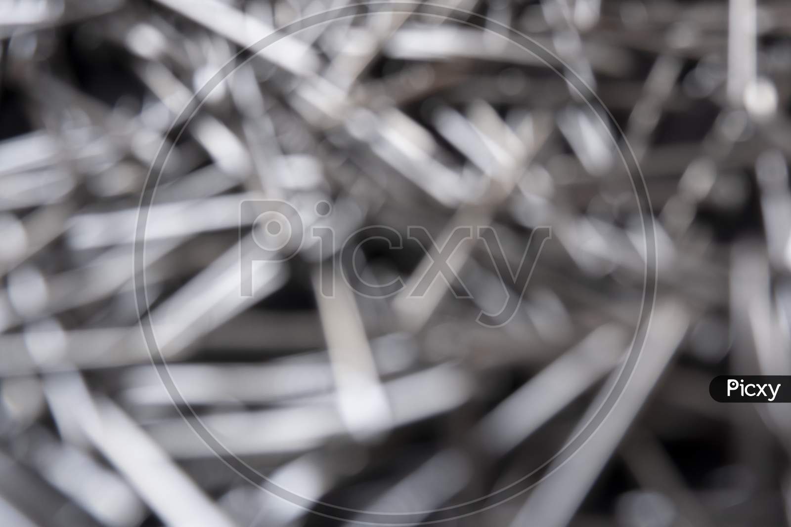 Abstract Shot Of A Pile Of Steel Nails - Perfect For Background