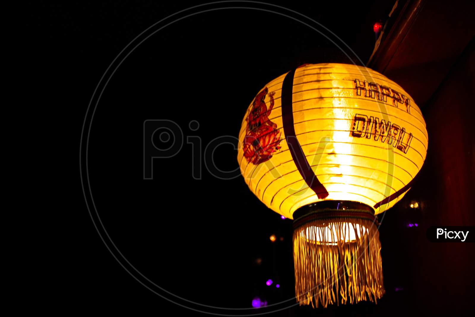 Happy Diwali lamp