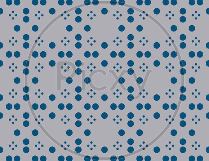 Pattern From Dots On Light Seamless Background.