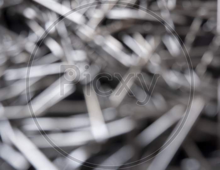 Abstract Shot Of A Pile Of Steel Nails - Perfect For Background