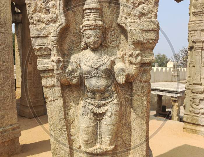 A stone sculpture from Lepakshi