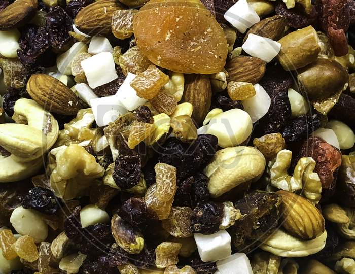 Mix Of Dried Fruits For Healthy Lifestyle