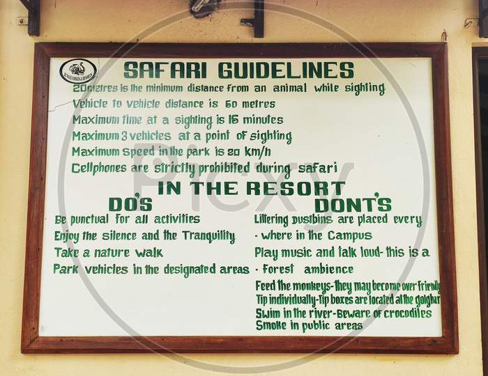Safari guidelines from Kabini River Lodge-Junglelodges