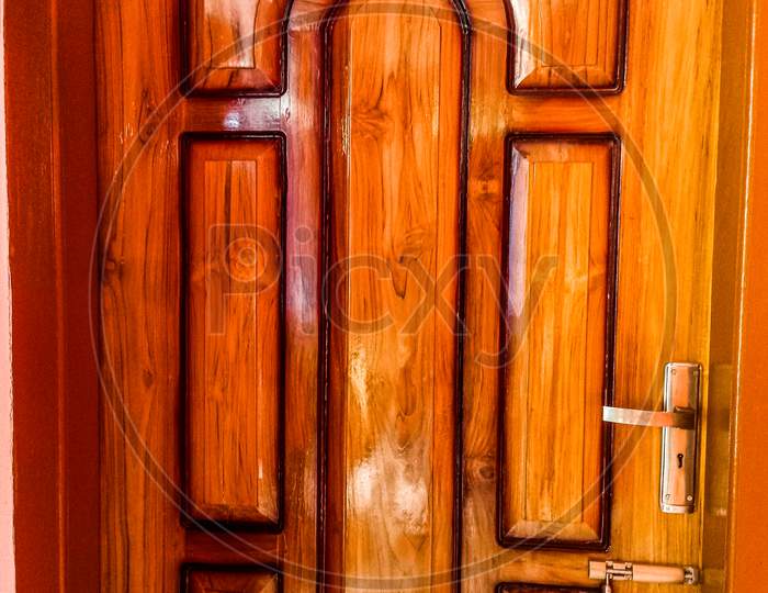 A nice wooden door