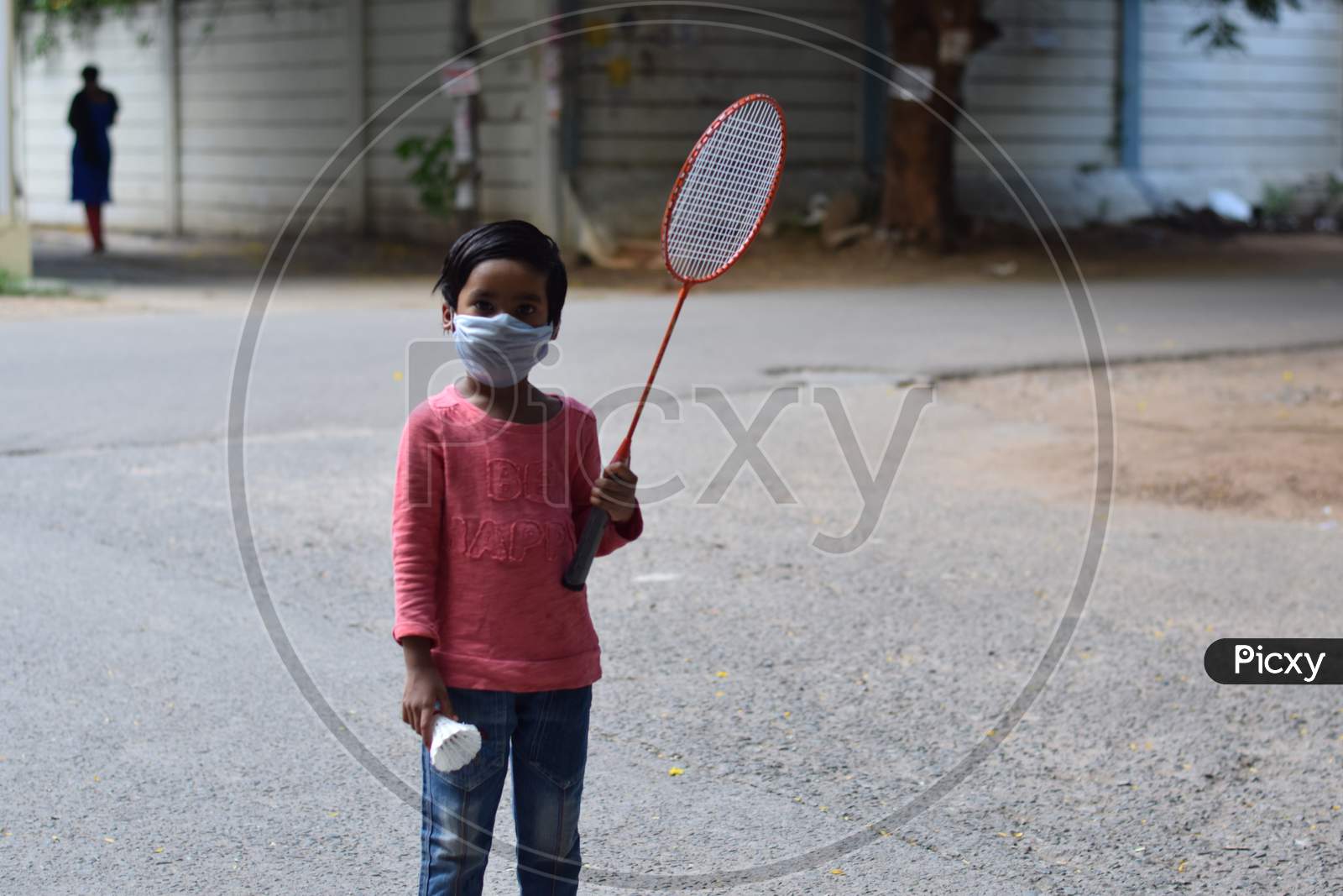 Hyderabad, Telangana, India. July-20-2020: Children'S Are Suffering About Corona Virus They Are Wearing Masks While Playing Games