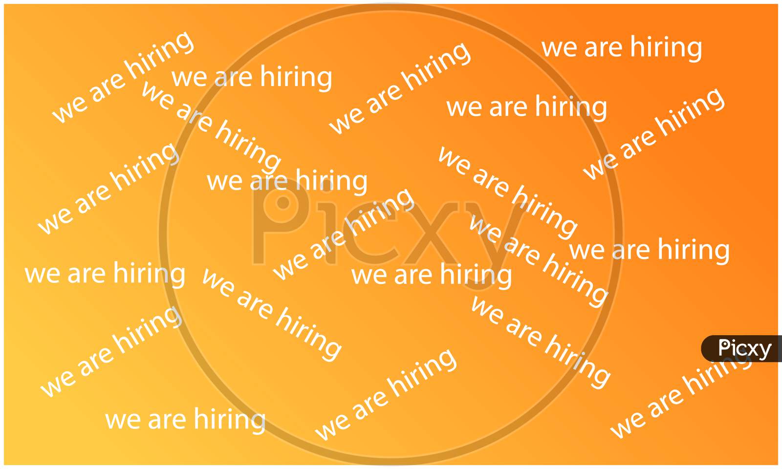 We Are Hiring Template On Abstract Background