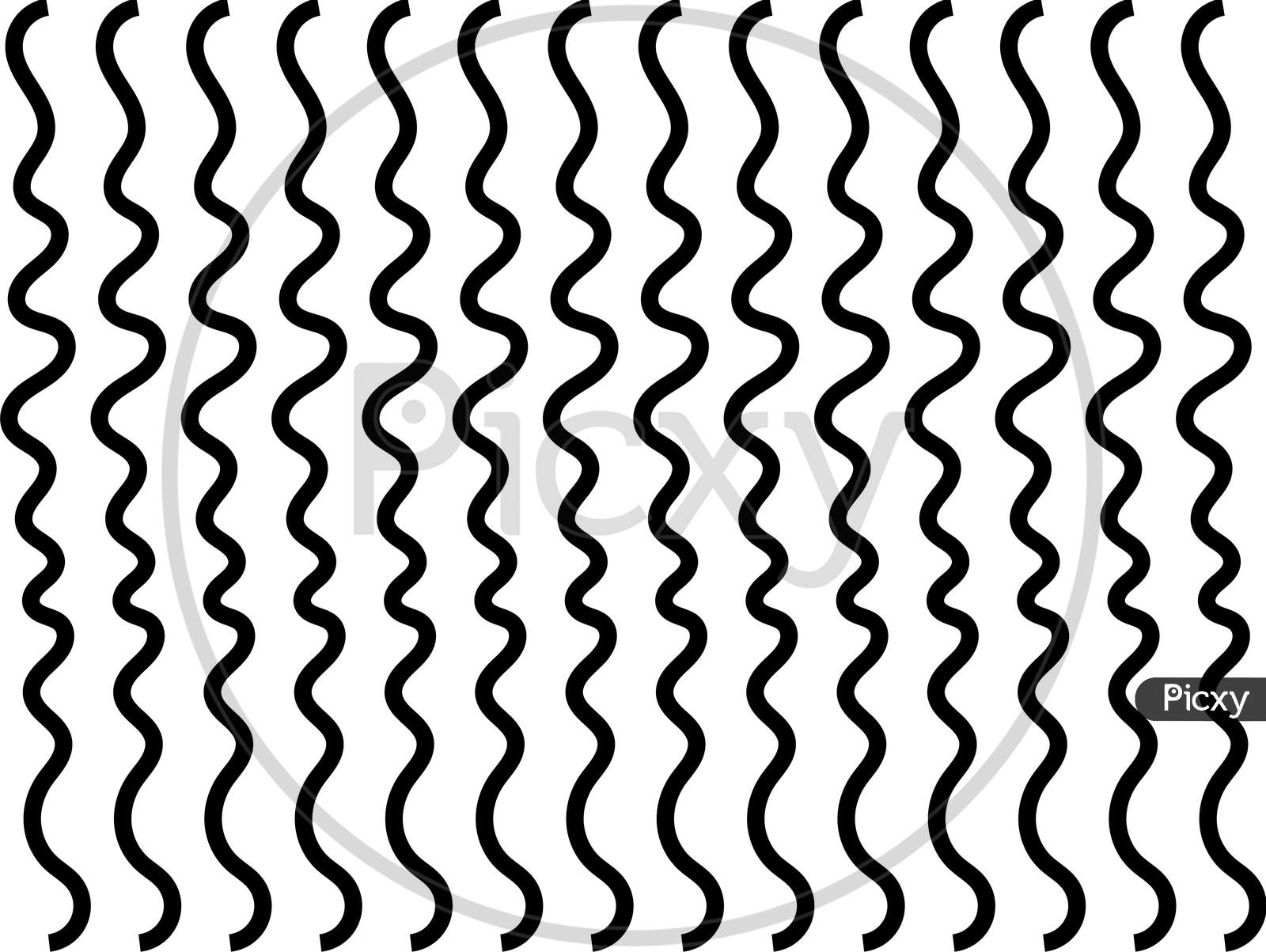 Image of Abstract Seamless Black And White Mixed Line Pattern On ...