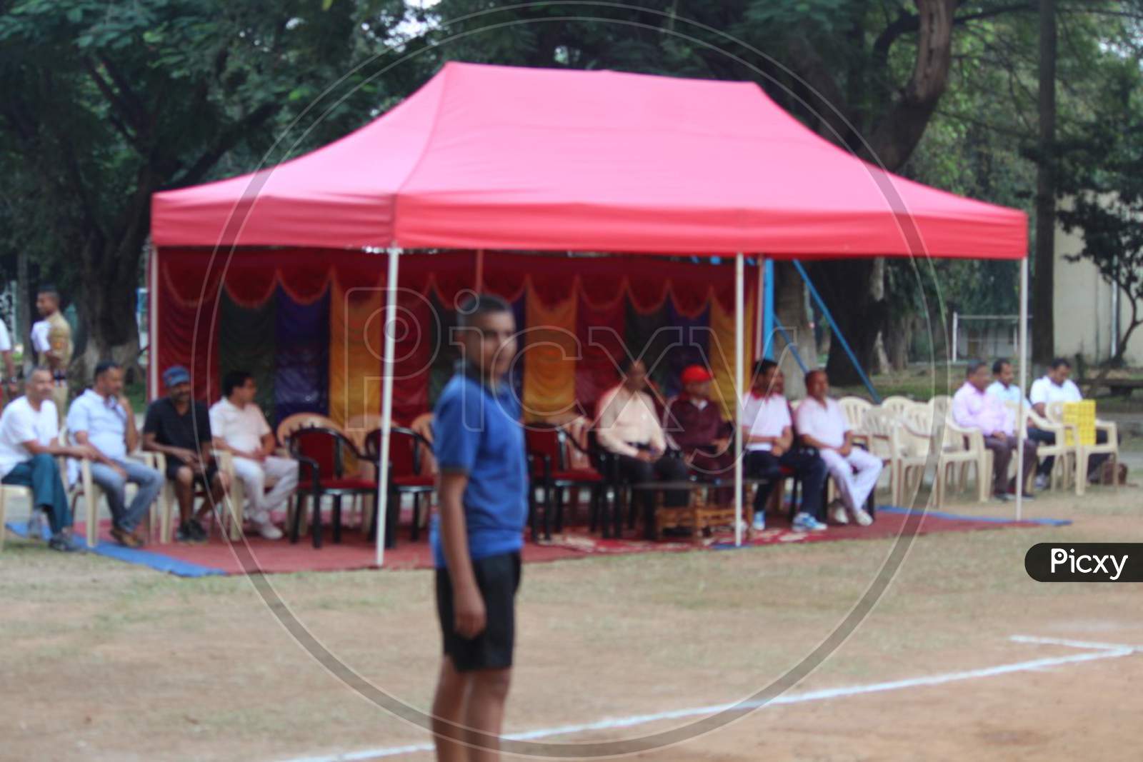 Volleyball and basketball competitions at Rashtriya military school, Bangalore