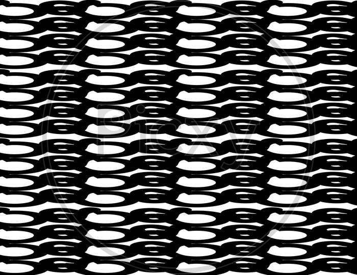Abstract Seamless Black And White Mixed Flowing Doted Shape Geometric Pattern