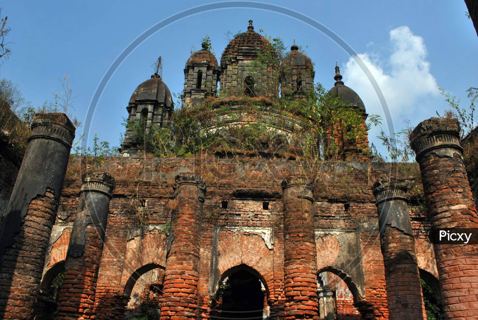 ruined bawali palace temple
