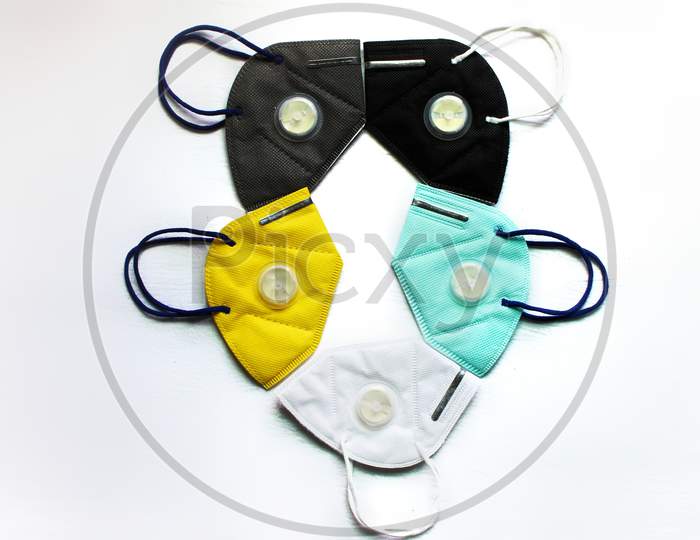 Different Types Of Colorful N 95 Masks