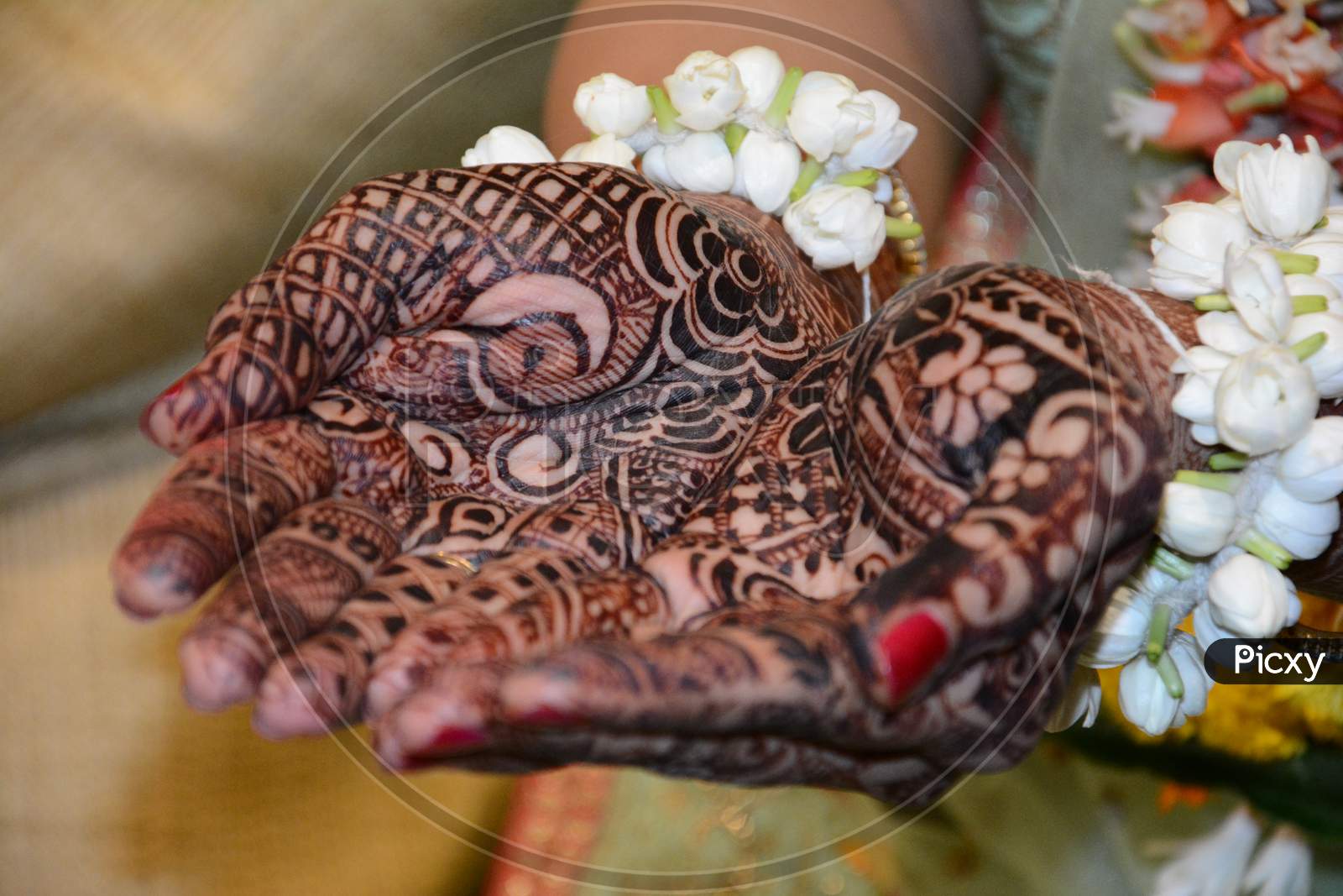 henna tattooed Hands