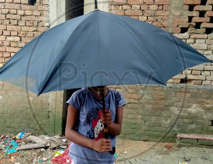 Indian monsoon season and the umbrellas