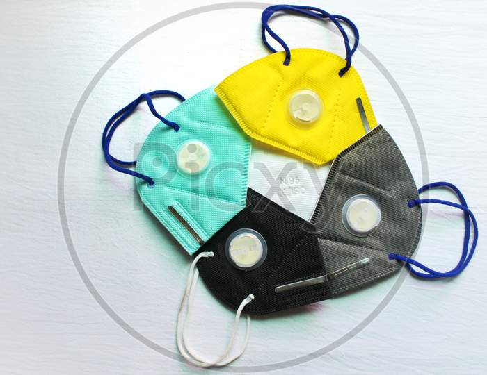 Different Types Of Colorful N 95 Masks