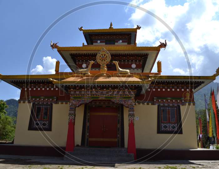 Buddha monastery in Sikkim, India