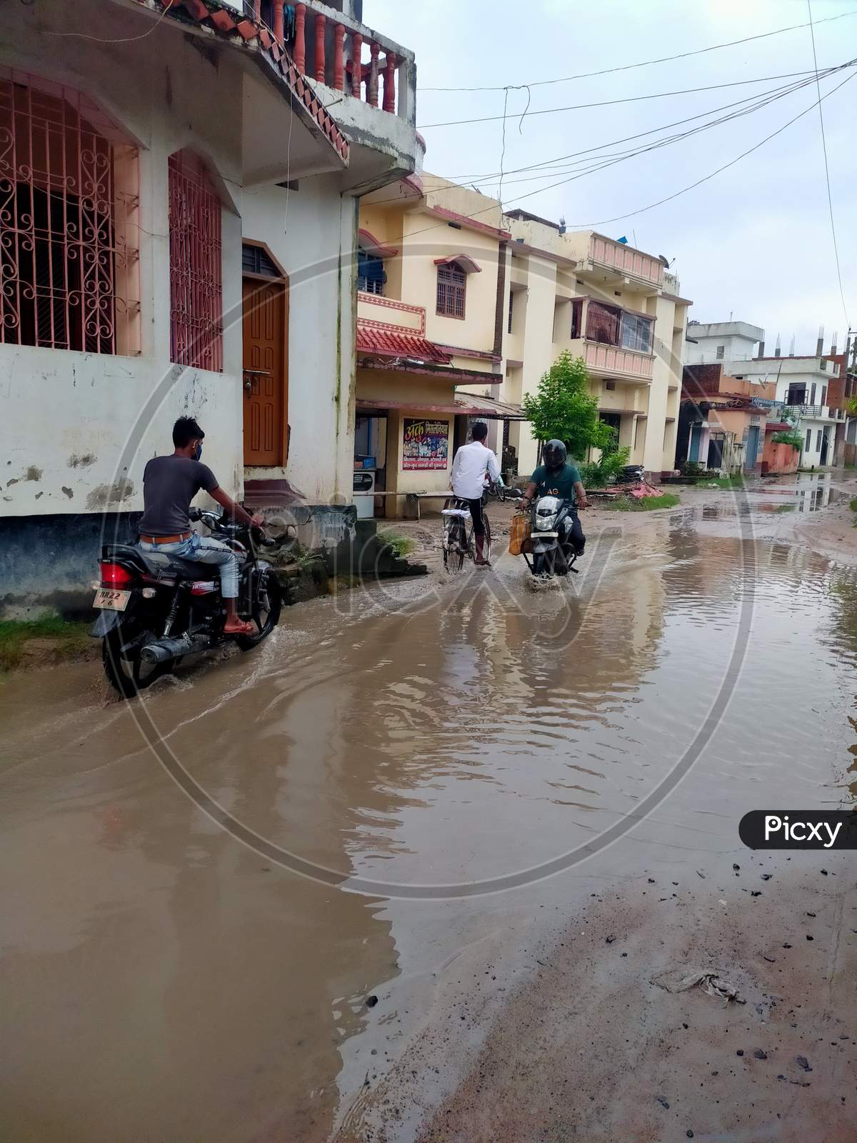 Indian monsoon and Bihar floods motihari