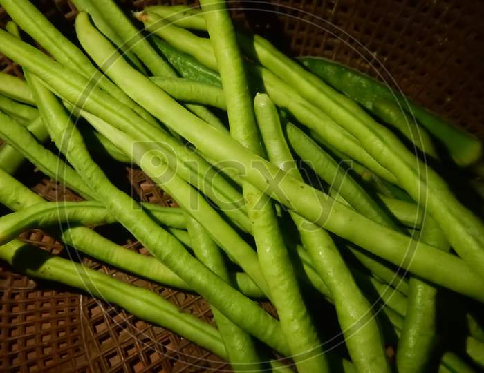 Green beans at home