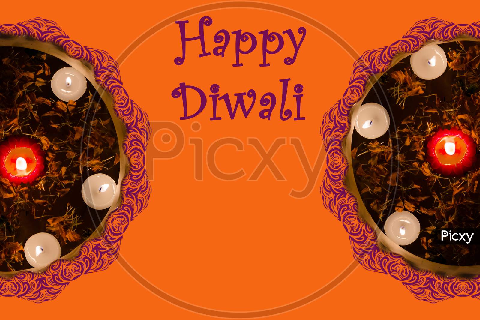 Diwali festival - Creative banner or poster of Diwali. Happy diwali festival greeting or poster design, copy space