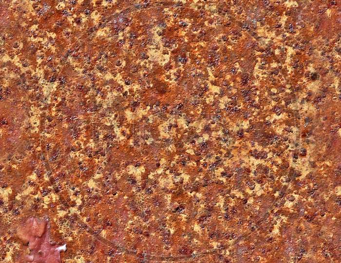 Realistic texture pattern of rusty metal in high resolution