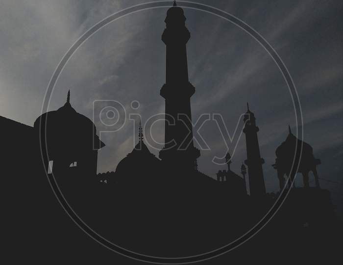 Asifi masjid silhouette
