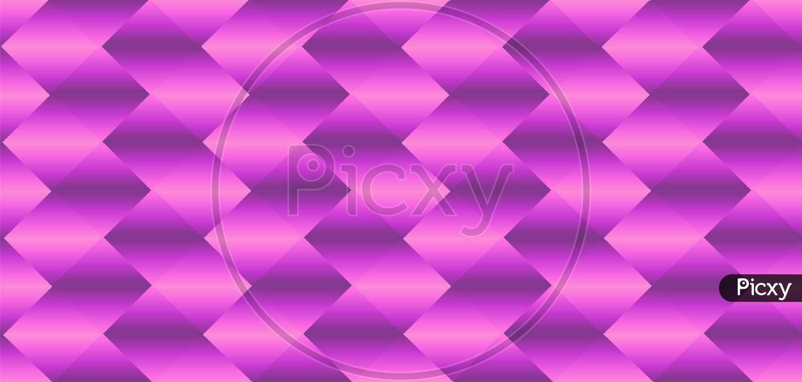 Abstract seamless pink purple gradient square grid  background. Neon color 3d rhombus zigzag texture. 3d illustration 3d rendering. Glowing vertical neon zigzag block, motion like Ultraviolet spectrum
