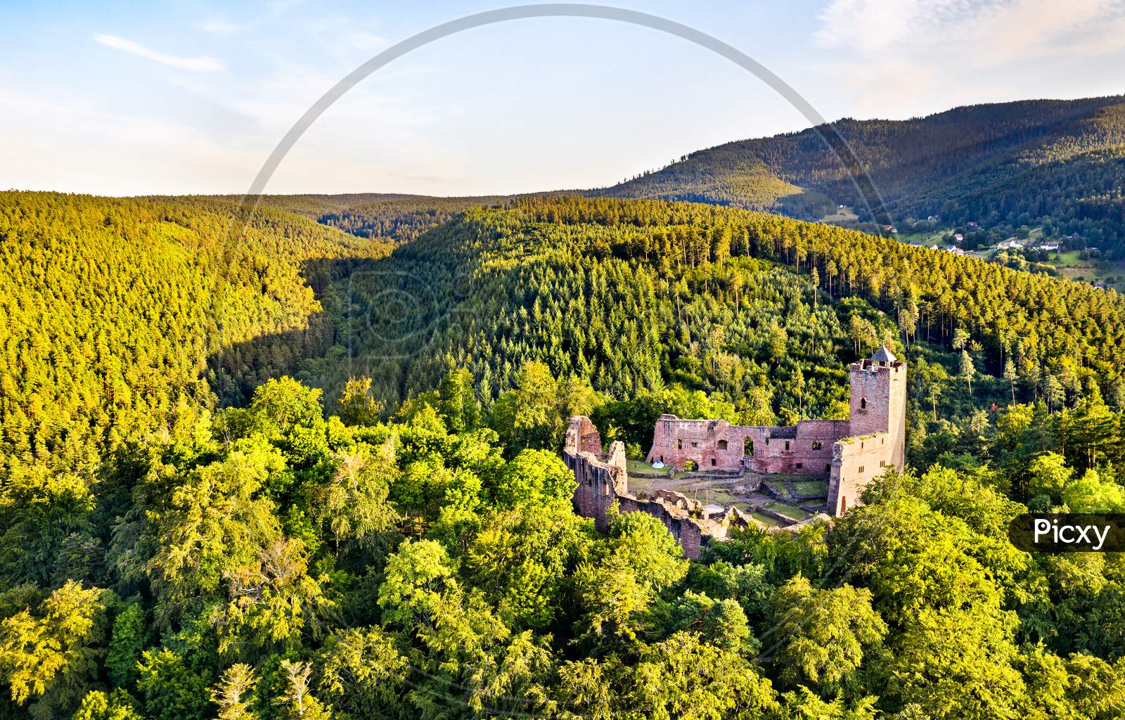 Wangenbourg Castlein The Vosges Mountains - Bas-Rhin, Alsace, France