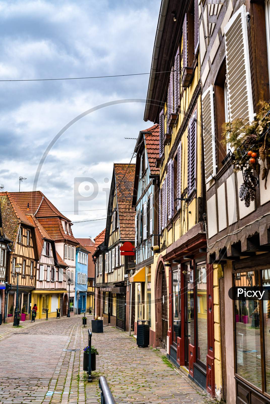 Traditional Half-Timbered Houses In Barr - Alsace, France