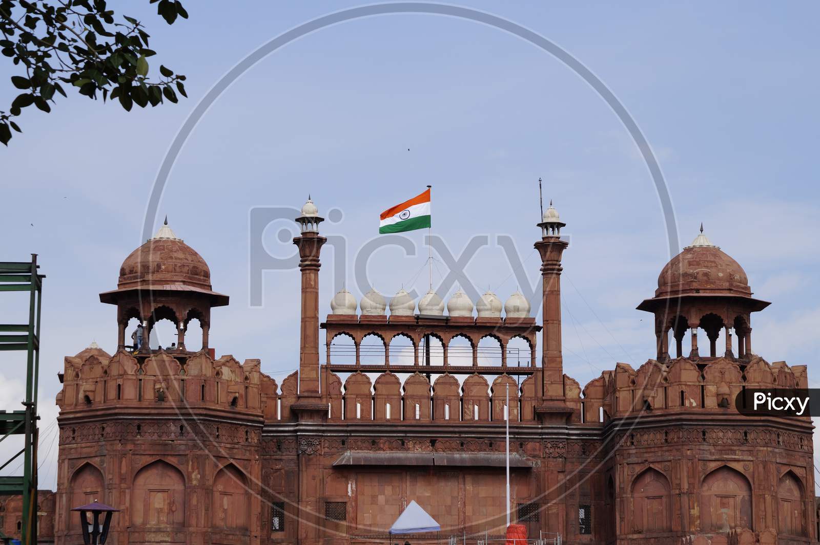 Red fort monument delhi india