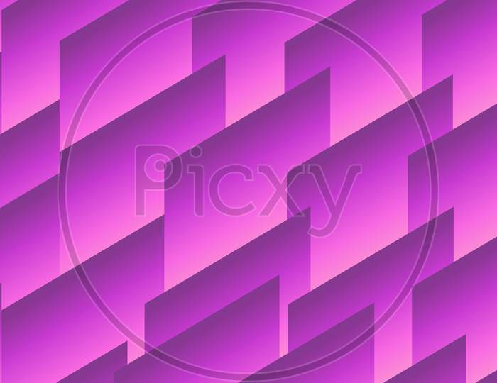 Abstract 3d geometric background with floating square pattern. 3d overlapping  pink purple gradient squares background.  3d rendering, 3d illustration. for ad, web, product display, celebration, party