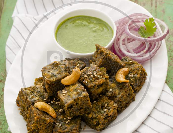 snack dhokla bites starter indian food gourmet