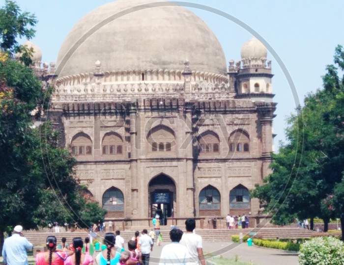 Gol Gumbad Dome With Museum Bijapur Karnataka India On October 19 2016
