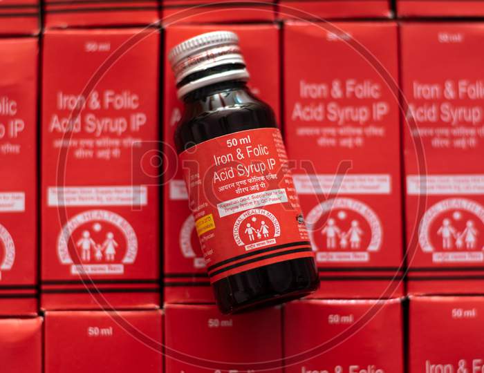 Iron and folic acid syrups provided free by government To reduce the prevalence and severity of anaemia in children (5 months-5 years)